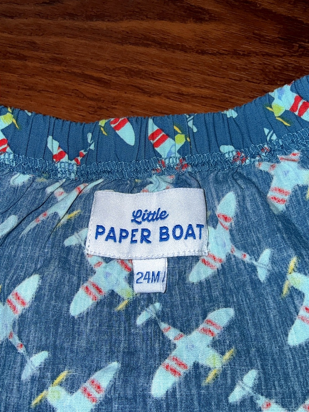 NWOT Little Paper Boat Boys Airplane Shorts Bloomers Diaper Cover Size 24 Months - Picture 6 of 9